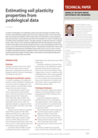 Estimating soil plasticity properties from pedological data