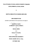 The attitudes of social work students towards developmental social work
