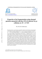 Properties of jet fragmentation using charged particles measured with the ATLAS detector in p p collisions at p s = 13 TeV