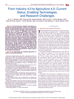 From Industry 4.0 to Agriculture 4.0 : current status, enabling technologies, and research challenges