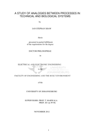 A study of analogies between processes in technical and biological systems