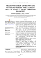 Transformation of the private offshore wealth management service industry in the emerging economy