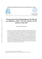 Measurement of jet fragmentation in Pb+Pb and pp collisions at  √sNN  = 2.76 TeV with the ATLAS detector at the LHC