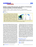 Bubbles in solvent microextraction : the influence of intentionally introduced bubbles on extraction efficiency