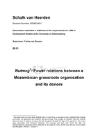 Nutmeg¹ : power relations between a Mozambican grassroots organisation and its donors