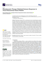 Photodynamic Therapy-Mediated Immune Responses in Three-Dimensional Tumor Models