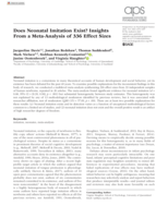 Does neonatal imitation exist? insights from a meta-analysis of 336 effect sizes