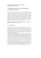Manufacturing of aluminium composite materials : a review