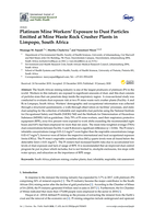 Platinum mine workers’ exposure to dust particles emitted at mine waste rock crusher plants in Limpopo, South Africa