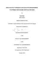 Zero-volatility spreads as an evaluative measurement to optimise fixed-income portfolio returns