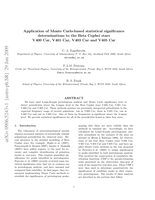 Application of MonteCarlo-based statistical signifcance determinations to the Beta Cephei stars V400 Car, V401 Car, V403 Car and V405 Car