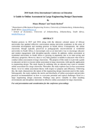 A guide to online assessment in large engineering design classrooms