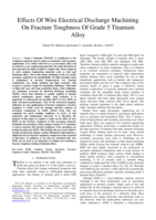 Effects of wire electrical discharge machining on fracture toughness of grade 5 titanium alloy