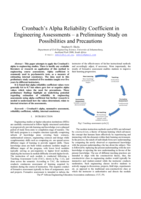 Cronbach’s alpha reliability coefficient in engineering assessments – a preliminary study on possibilities and precautions