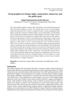 Visual graphics for human rights, social justice, democracy and the public good