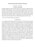 PV and Arduino based water temperature control system