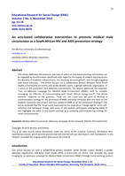 An arts-based collaborative intervention to promote medical male circumcision as a South African HIV and AIDS prevention strategy