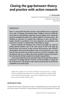 Closing the gap between theory and practice with action research