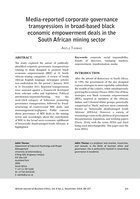 Media-reported corporate governance transgressions in broad-based black economic empowerment deals in the South African mining sector