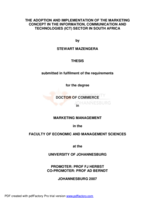 The adoption and implementation of the marketing concept in the information, communication and technologies (ICT) sector in South Africa