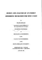 Design and analysis of an energy absorbing mechanism for mine cages
