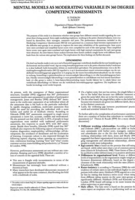 Mental models as moderating variable in 360 degree competency assessments.