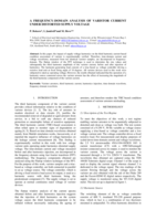 A frequency-domain analysis of varistor current under distorted supply voltage