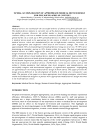 Symba : an exploration of appropriate medical device design for the South African context