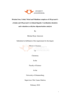 Divalent iron, cobalt, nickel and palladium complexes of 1H-pyrazol-1-yl-imine and 1H-pyrazol-1-yl-ethanol ligands: coordination chemistry and evaluation as ethylene oligomerization catalysts