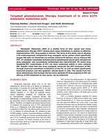 Targeted photodynamic therapy treatment of in vitro A375 metastatic melanoma cells