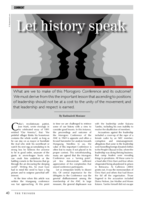 Let history speak