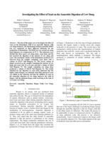 Investigating the effect of yeast on the anaerobic digestion of cow dung