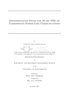 Implementation issues for M-ARY FSK on narrowband power line communications
