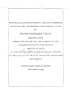 Difficulties experienced by African students with English textbooks at secondary level