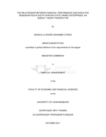 The relationship between financial performance and executive remuneration in South African state owned enterprises: an agency theory perspective