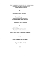 The workers community of the Soweto College of Education's view on rationalisation