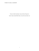 Women in global leadership : Asian and African perspectives