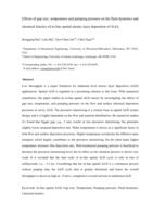 Effects of gap size, temperature and pumping pressure on the fluid dynamics and chemical kinetics of in-line spatial atomic layer deposition of Al2O3
