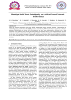 Municipal solid waste data quality on artificial neural network performance