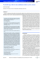 Psychotherapy with two late adulthood children of the colonies