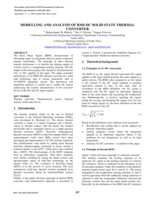 Modelling and analysis of RMS-DC solid state thermal converter