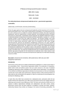 The relationship between entrepreneurial leadership and non–governmental organisations sustainability