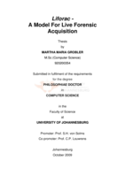 Liforac - A Model For Life Forensic Acquisition