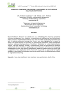 A proposed framework for assessing lean readiness in South African healthcare institutions
