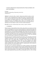 A recipe for national innovate entrepreneurial activity : finance and industry with a dose of self-confidence