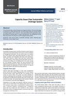 Capacity down pipe sustainable drainage system