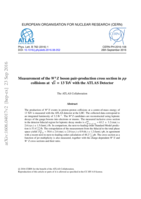 Measurement of the W± Z boson pair-production cross section in pp collisions at √s = 13 TeV with the ATLAS Detector