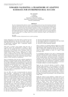 Towards validating a framework of adaptive schemata for entrepreneurial success.