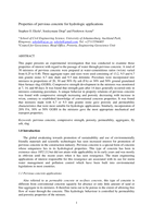 Properties of pervious concrete for hydrologic applications