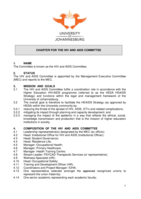 Charter for the HIV and AIDS Committee